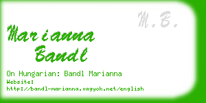 marianna bandl business card